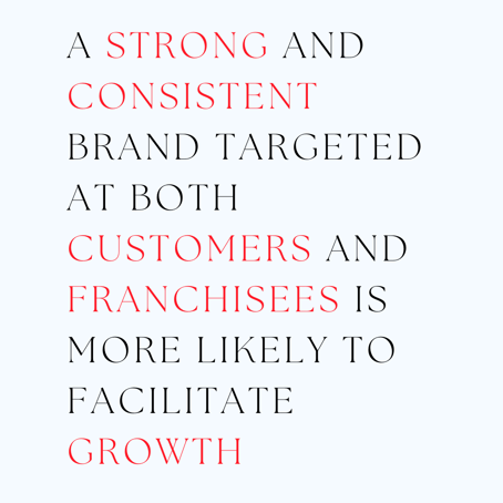 A strong and consistent brand